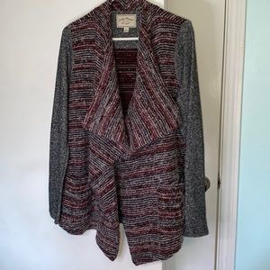 Lucky Brand cardigan sweater jacket, multi color, size large
